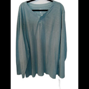 Charles River Apparel Mens Freetown Henley Bay Colored Shirt, Size 3XL